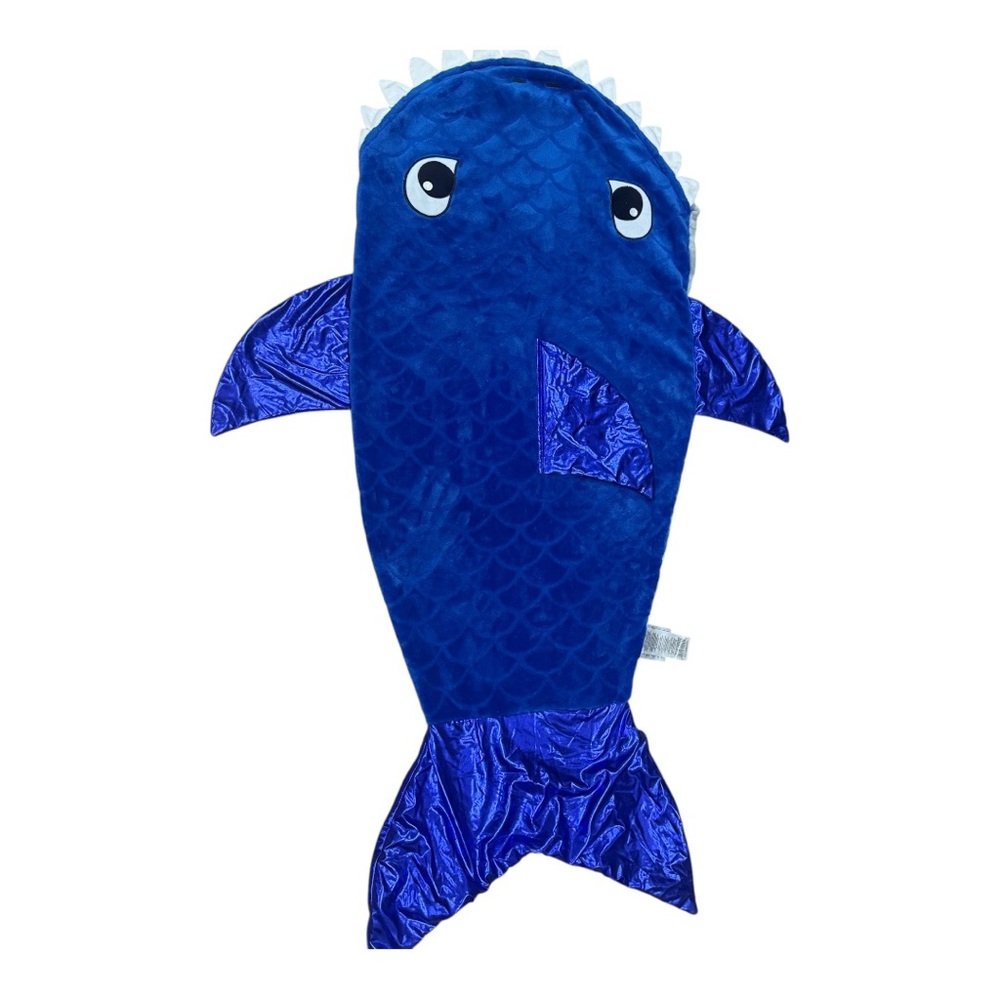 Blue Fish-Shaped Blanket
